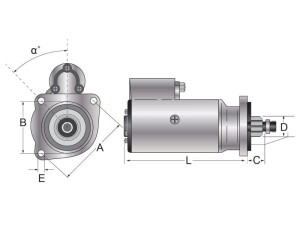 Rozrusznik - 12V, 3.2Natężenie (Sparex) S.150763