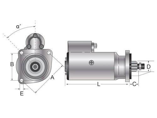 Rozrusznik - 12V, 3.2Natężenie (Sparex) S.150763 - Intertraktor
