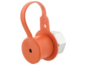 Sparex Zaślepka pomarańczowy PVC Pasuje do 3/8'' Male S.3851