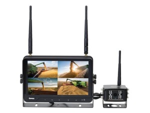 System kamerowy bezprzewodowy z 1 x 9'' Digital Wireless 4QUAD split HD monitor with audio and DVR function, 1 x CMOS digital wireless camera with microphone, 1 x zdejmowana osłona przeciwsłoneczna, 1 S.166339
