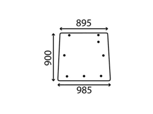 Szyba tylna gorna S.10042 - Intertraktor