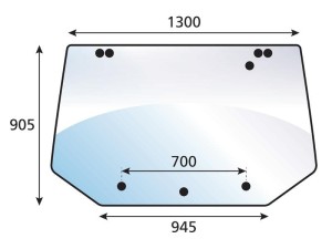 Szyba tylna gorna S.10070
