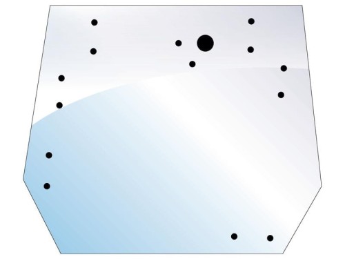 Szyba tylna gorna S.102433 - Intertraktor