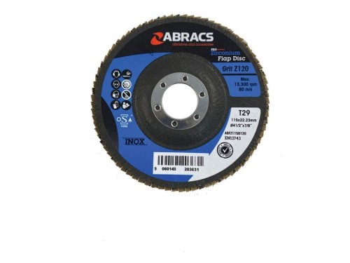 Tarcze listkowe Ø115 x 8 x 22mm - 120 Grit S.13353 - Intertraktor
