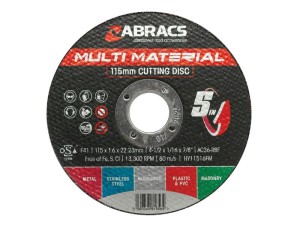 Tarcza do cięcia metalu i kamienia Ø115 x 1.6 x 22mm AC36-RBF S.165968