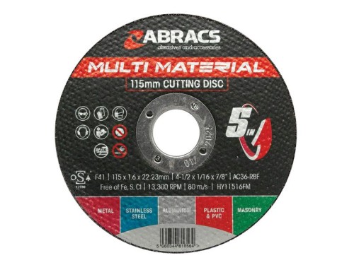 Tarcza do cięcia metalu i kamienia Ø115 x 1.6 x 22mm AC36-RBF S.165968 - Intertraktor