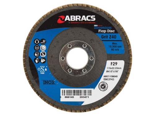 Tarcze listkowe Ø115 x 10 x 22mm - 40 Grit S.50138 - Intertraktor