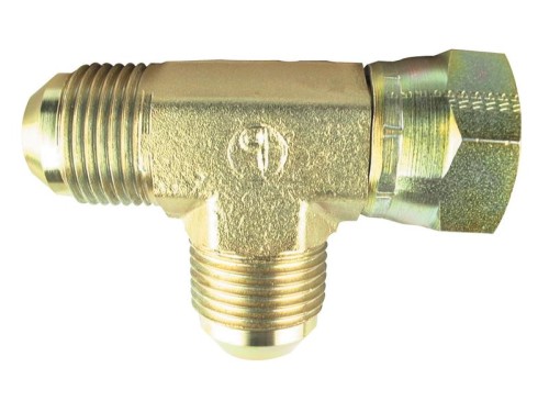 Trójnik hydrauliczny 1 1/16'' JIC Męski x 1 1/16'' JIC Obrotowa żeńska x 1 1/16'' JIC Męski S.35095 - Intertraktor