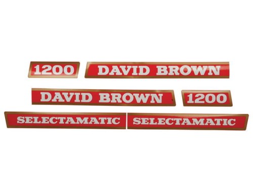 Zestaw naklejek - David Brown 1200 - Selectamatic S.63347 - Intertraktor