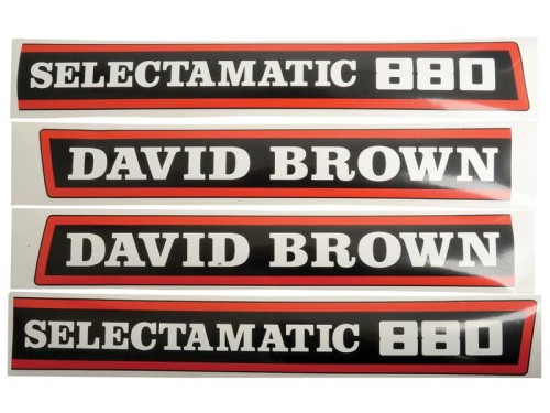 Zestaw naklejek - David Brown 800 Selectamatic S.63343 - Intertraktor