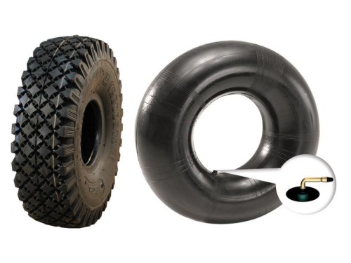 Opona i dętka, 4.10/3.50 - 4, 4PR, TR87 Angled Valve S.137619 - Intertraktor