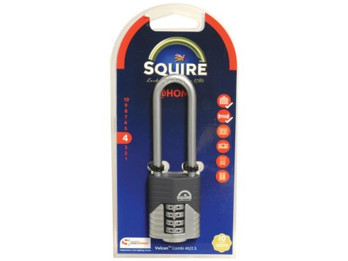 Squire 40/2.5 COMBI Kłódka Vulcan, Szerokość: 40mm (Stopień bezpieczeństwa: 4) S.129906 - Intertraktor