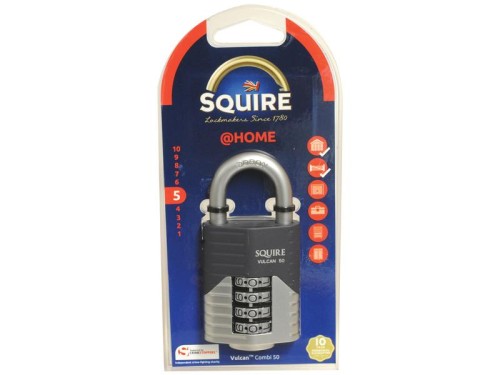 Squire 50 COMBI Kłódka Vulcan, Szerokość: 50mm (Stopień bezpieczeństwa: 5) S.129901 - Intertraktor