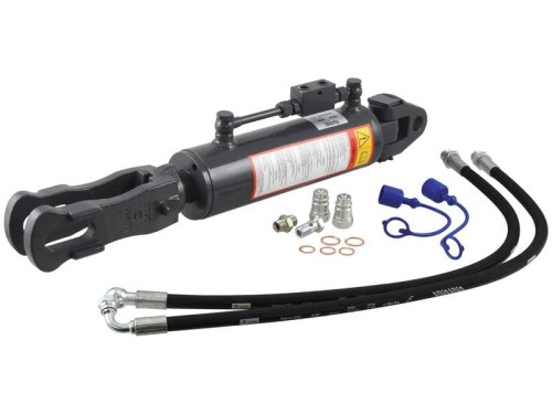 Wieszak hydrauliczny poziomujący (Dostarczany z: przewodami) - Przegub Ø 32mm - Widełki Otwór Ø 32x77mm - Długość min: 800mm, średnica cylindra: 105mm. S.170583 - Intertraktor