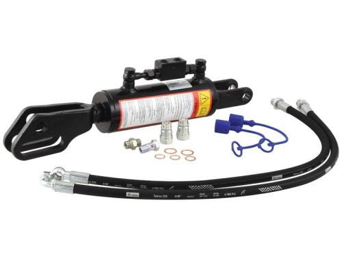 Wieszak hydrauliczny poziomujący (Dostarczany z: przewodami) - Widełki Otwór Ø 22mm - Widełki Otwór Ø 26 & 27x97mm - Długość min: 520mm, średnica cylindra: 80mm. S.113924 - Intertraktor