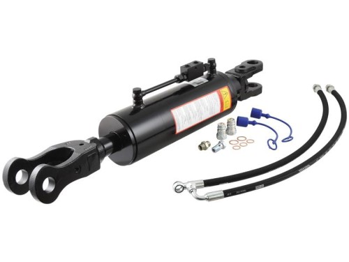 Wieszak hydrauliczny poziomujący (Dostarczany z: przewodami) - Widełki Otwór Ø 36mm - Widełki Otwór Ø 36mm - Długość min: 830mm, średnica cylindra: 120mm. S.113931 - Intertraktor
