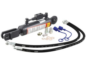 Wieszak hydrauliczny poziomujący (Dostarczany z: przewodami) - Kula Ø 22mm - Widełki Otwór Ø 22mm - Długość min: 480mm, średnica cylindra: 70mm. S.153731