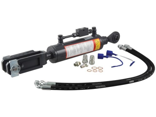 Wieszak hydrauliczny poziomujący (Dostarczany z: przewodami) - Kula Ø 22mm - Widełki Otwór Ø 23x50mm - Długość min: 680mm, średnica cylindra: 80mm. S.155245 - Intertraktor