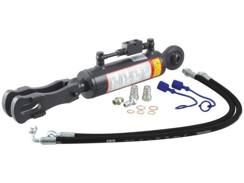 Wieszak hydrauliczny poziomujący (Dostarczany z: -) - Kula Ø 25mm - Widełki Otwór Ø 29x60mm - Długość min: 650mm, średnica cylindra: 80mm. S.163764 - Intertraktor