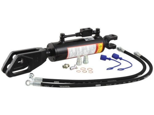 Wieszak hydrauliczny poziomujący (Dostarczany z: przewodami) - Widełki Otwór Ø 25mm - Widełki Otwór Ø 28 & 28x95mm - Długość min: 620mm, średnica cylindra: 90mm. S.113925 - Intertraktor