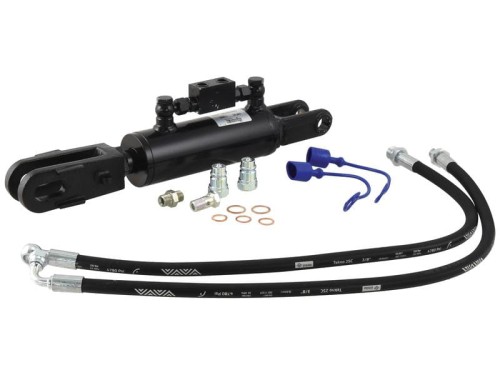 Wieszak hydrauliczny poziomujący (Dostarczany z: przewodami) - Widełki Otwór Ø 22mm - Widełki Otwór Ø 23x50mm - Długość min: 480mm, średnica cylindra: 70mm. S.113932 - Intertraktor