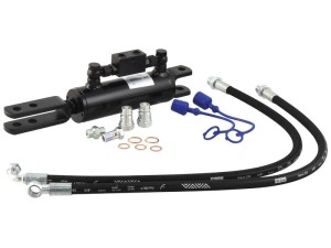 Wieszak hydrauliczny poziomujący (Dostarczany z: przewodami) - Widełki Otwór Ø 16mm - Widełki Otwór Ø 16mm - Długość min: 390mm, średnica cylindra: 63mm. S.113937