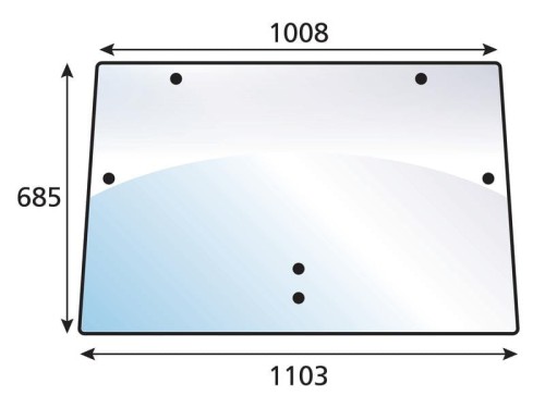 Szyba przednia S.137087 - Intertraktor