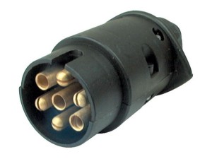 Wtyczka 7-żył. Plastik. Płaska S.31355