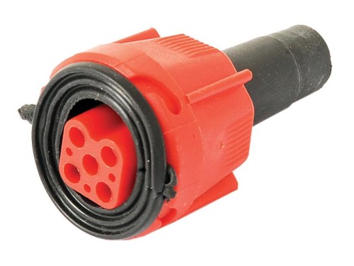 Trailer Harness Plug (Czerwony) S.26632 - Intertraktor