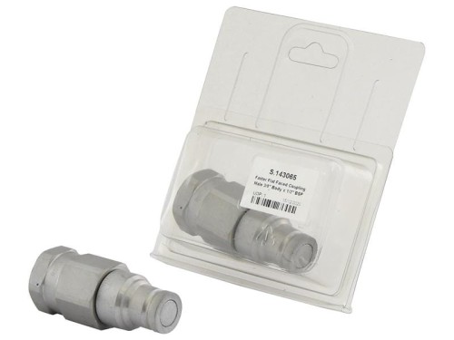 Faster Wtyczka hydrauliczna płaska Męski 3/8'' Wielkość montażowa x 1/2'' BSP Gwint żeński (agropak 1szt.) S.143065 - Intertraktor