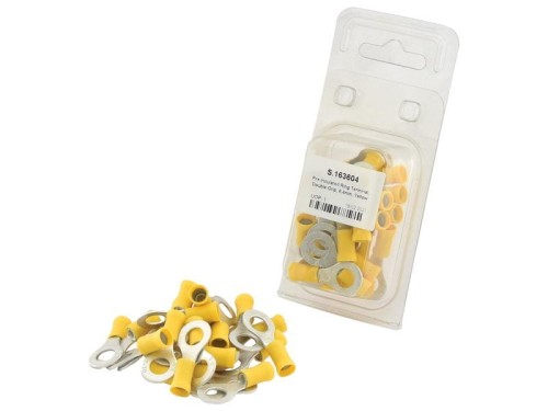 Końcówka na Kabel, Double Grip, 8.4mm, żółty (4.0 - 6.0mm) (agropak 25 szt) S.163604 - Intertraktor