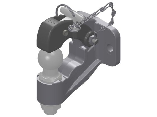 Heavy Duty Dual Hitch 17mm hole S.29385 - Intertraktor