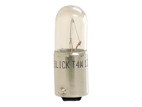 Żarówka (Żarnik) T4W, 12V, 4W, BA9s (Kartonik 1szt.) S.109964 - Intertraktor