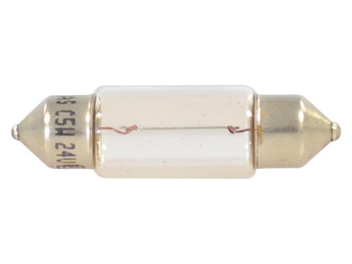 Żarówka (Żarnik) C5W, 24V, 5W, SV8.5 (Kartonik 1szt.) S.109997 - Intertraktor