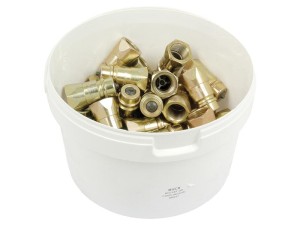 Sparex Wtyczka hydrauliczna Męski 1/2'' Wielkość montażowa x 1/2'' BSP Gwint żeński (Duża łopatka 40 szt) S.164190