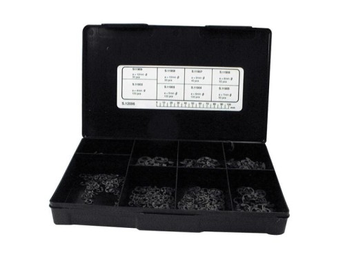 Metric E Pierścienie, A Ø6 - 15.5mm, B Ø4 - 12mm (DIN or Standard No. DIN 6799), (Agropak 500 szt) S.12096 - Intertraktor