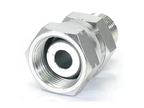 Adapter hydrauliczny 3/8'' BSP Męski x M22x1.50 Metryczny Obrotowa żeńska S.6481 - Intertraktor