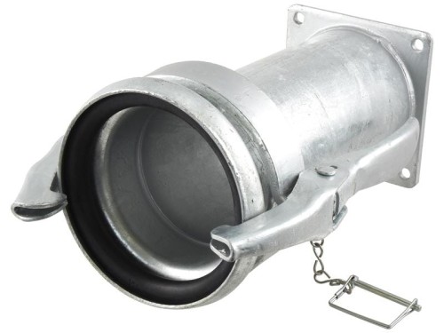 Złącze z kołnierzem czworokątnym - Długi - Żeńska 6'' (159mm) x 6'' (150mm) (galvanizado) S.136624 - Intertraktor