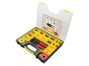 Zestaw złączek elektrycznych, izolowanych, Double Grip zacisk (Walizka 525 szt) S.164677