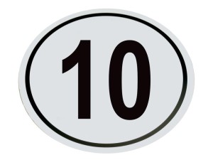 Znak ograniczenia prędkości 10Km/h S.31371