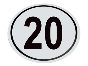 Znak ograniczenia prędkości 20Km/h S.31372