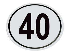 Znak ograniczenia prędkości 40Km/h S.31374