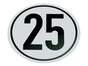 Znak ograniczenia prędkości 25Km/h S.31373