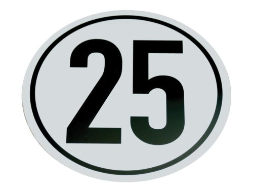 Znak ograniczenia prędkości 25Km/h S.31373 - Intertraktor
