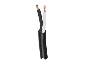 żyłowy kabel elektryczny - 2 Rdzeń, 1mm² Przewód, Czarny (Długość: 50M) S.139733