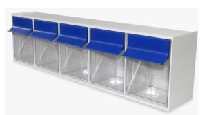 Skrzynka warsztatowa z wychylanymi pojemnikami 5 ele. 60 cm WE5BIN